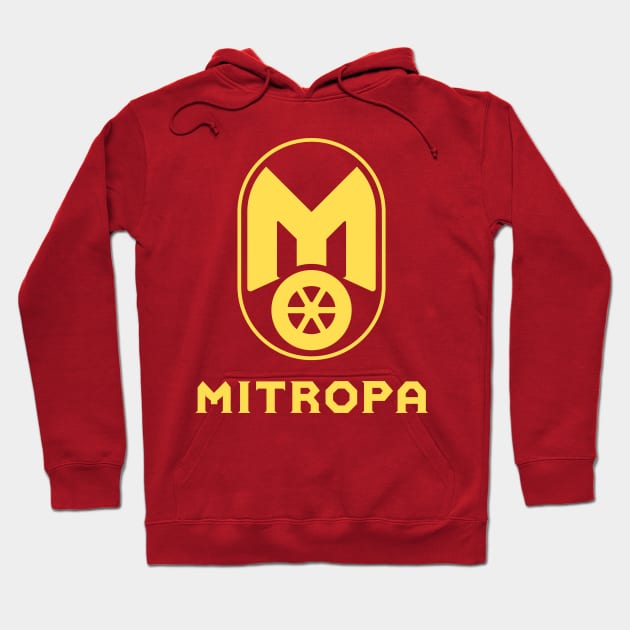 Moped Mitropa Logo (yellow) Hoodie by GetThatCar